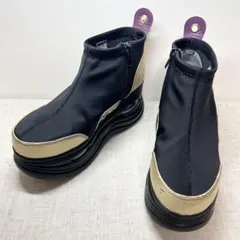 未使用級★YOSUKE ヨースケ 厚底 スニーカー サイドジップ 22.5cm