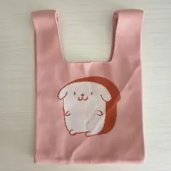 CLEMATIS ニットバッグ 食パン 犬 くすみピンク