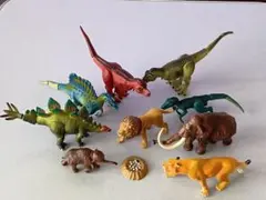 恐竜と動物フィギュアセット 9 体＋卵