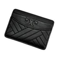 未使用品 トリーバーチ カードケース レザー ブラック パスケース キルティング