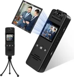 小型カメラ ビデオカメラ ボディカメラ 暗視機能 ウェアラブルカメラ vlog