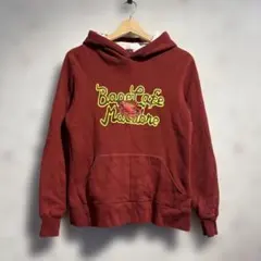 A BATHING APE 裏サーマルロゴ入りフード付きパーカー　レッド　ベイプ