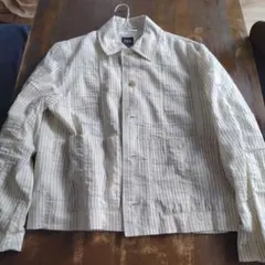 ZARA　メンズ　薄手アウタージャケットストライプ柄Sサイズ