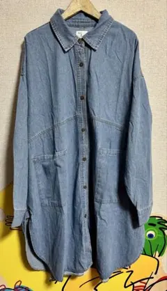 Henry & Jessica デニムシャツ ロング丈 未使用