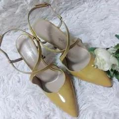 銀座かねまつ GINZA Kanematsu パンプス 23 イエローのサムネイル