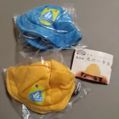 いぬのかぶりもの 第3弾 かわいいかわいい 犬の1年生 ペット用帽子 黄色 青