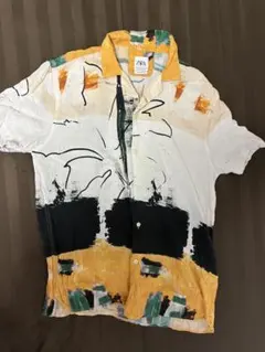 ZARA 総柄レーヨンシャツのサムネイル