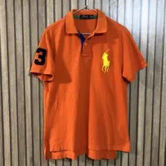 ラルフローレン　ビッグポニー　ポロシャツ　Mサイズ オレンジ