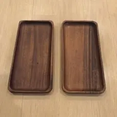 木製トレー2枚セット