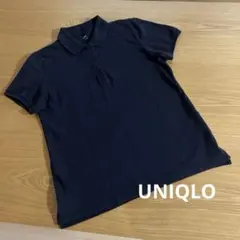 【ユニクロ】UNIQLO ブラック半袖ポロシャツ Lサイズ