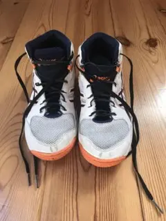 ASICS バスケットボールシューズ ホワイト/オレンジ