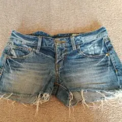 レディースデニムショートパンツ　半ズボン　レディースパンツのサムネイル