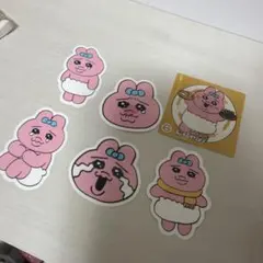 おぱんちゃうさぎ　スシローコラボ　ピック&ステッカー