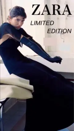 匿名配送　新品　Zara limited edition ロングワンピ　ケープ