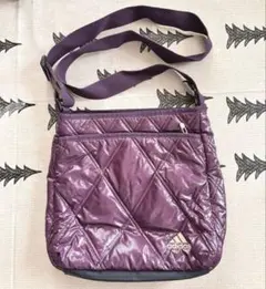 y*u様 adidas／キルティングショルダーバッグ／パープル