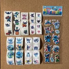 スティッチ(7) ぷくぷくシール 3Dシール1枚 & シール34枚♪