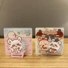 ちいかわ　アクリルシーンクリップ　モモンガ　カニちゃん　2個セット
