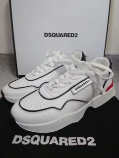 【タグ付き未使用品】 DSQUARED2 レザー スニーカー 靴 27cm相当のサムネイル