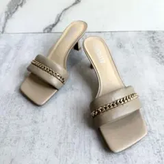 STACCATO アンティークチェーンスクエアミュール 24.5cm サンダルのサムネイル