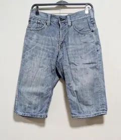 EDWIN 51334 シンチバックハーフデニムパンツ 28