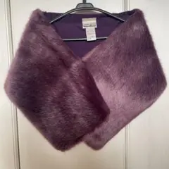 パープルファー ストール Fサイズ