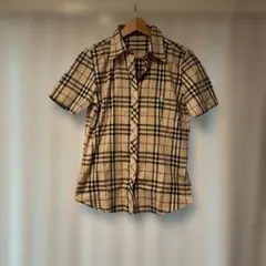 BURBERRY チェック柄 半袖シャツ M極美品