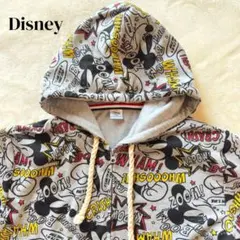 Disney Mickey フルジッパー パーカー グレー サイズL