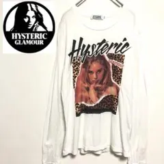 ヒステリックグラマー　長袖　ロングTシャツ　フォトプリント　ガール　 S