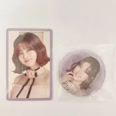 TWICE ジヒョ トレカ 缶バッジ