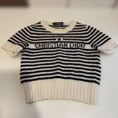 美品Christian Dior ディオール ロゴ スター ニット ピンク 34 - メルカリ