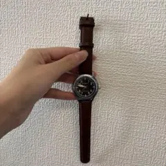 quattro 腕時計(クォーツ) 黒/茶色