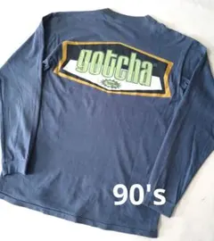 90's gotcha フェード　ロングTシャツ サーフ