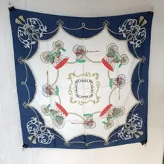 CELINE ヴィンテージ シルクスカーフ 馬車柄 大判