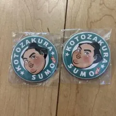 KOTOZAKURA SUMO 缶バッジ 2個セット　琴櫻