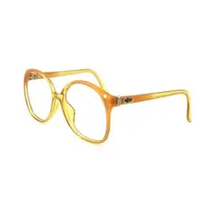 【極美品】Christian Dior バタフライ 伊達メガネ　CDアイコン