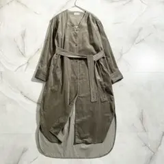 A18557 美品 近年モデル ジョンスメドレー コーデュロイシャツワンピース