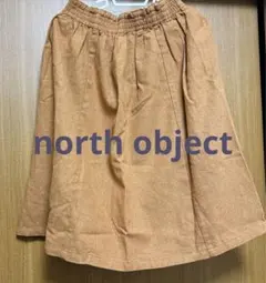 ノースオブジェクト スカート 裏地付き 黄色