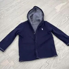 リバーシブル フード付きパーカー　ネイビー