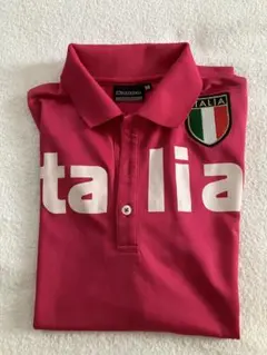 ★美Used★ Kappa　ゴルフ　長袖ポロシャツ　ピンク　サイズM