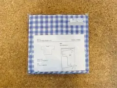 c&sオリジナルナチュラルリネンギンガム　ライラック　チェック　青と白