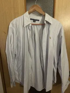 ストライプ コットン 長袖シャツ ポロラルフローレンスポーツ　M Ｌ