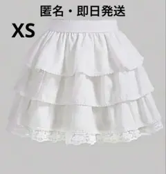 shein ホワイト 白 ミニスカート レースフリルスカート バレエコアのサムネイル