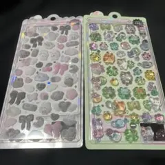 BONBON DROP ボンボンドロップシール　フワフワ　うさぎ　ネコ