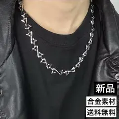 Y2Kネックレス　グランジ系ネックレス　チェーンネックレス　チョーカーネックレス