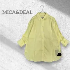 MICA&DEAL マイカアンドディール 麻 シャツ リネン イエロー フリーのサムネイル
