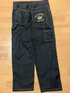 JC&JQ JEANS シャイニーデザイン ラバーコーティング バギーパンツ