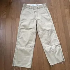 Dickies ベージュ ワークパンツ ポケット付き loose fit