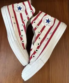 即発送 コンバース ALL STAR ハイカットスニーカー 軽量スニーカー 赤白