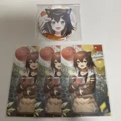 にじさんじ　文野環　缶バッジ チェキ