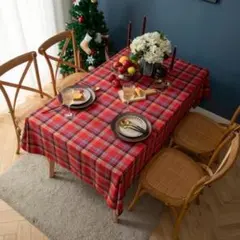 413. IKEA／イケア2025年デザイン クリスマス柄テーブルクロス 綿